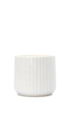 Arktiva Ceramic Planter Pot with Drainage Hole, 5 Inch Dia, Indoor and Outdoor, Home Patio Garden, Plants Flower Succulent, Textured Round (Black)