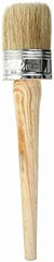 1PCS 1.5Inch / 40mm Diameter Round Wooden Bristles Wax Chalk Paint Brush with for Car Furniture Home Decor Painting Coating Cleaning Wash