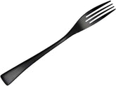 Black Stainless Steel Dinner Fork Premium Food Grade Cutlery Heavyweight Tableware for Home and Restaurant Elegant Tableware for Dining and Banquet