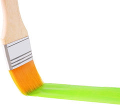 GSHLLO 20 Pcs Small Nylon Paint Brushes Wood Handle Touch Up Brushes Soft Bristle Cabinet Brushes Trim Painting Brushes Household Wall Brushes with Wooden Handle