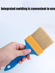2Pcs Household Bristle Paintbrushes, 3 Inch Plastic Handle Paint Brush Tapered Synthetic Bristles for Wall Painting, Household Supplies