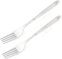 Dinnerware Crane Print Stainless Steel Kitchenware 4 Tine Fork 2 Pcs (id: 90f 0a7 02c 8d0 2e4