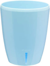 Santino ASTI 9.2 Inch Self Watering Planter Gold/Black for Indoor Plants - Premium Quality Modern Plastic Planter Pot w/Water Level Indicator for All House Herbs, African Violets and Dahlias