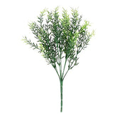 Fake Plants Artificial Fake Flowers, Realistic Looking Vibrant Color Bent Freely Fine Texture Simulation Greeny Plants Faux Rosemary Decor for Home Green