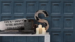 CONCORD WALLCOVERINGS ™ DecoWorld 2, Natural Brown, Black Wallpaper Sample, Modern Wall Decor Accent