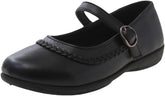 Girls Mary Jane Flats Lightweight School Uniform Shoes Black Dress Shoes