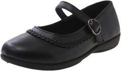 Girls Mary Jane Flats Lightweight School Uniform Shoes Black Dress Shoes