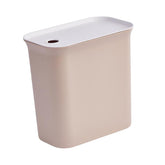 Floor Standing Trash Can with Lid Kitchen Garbage Bin Waterproof Household Wastebasket for Bathroom Living Room Office Slim Design Easy to Clean Space Saving