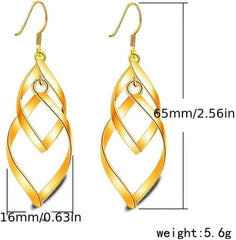 925 Sterling Silver Drop Earrings for Women Leaf-Shaped Earrings