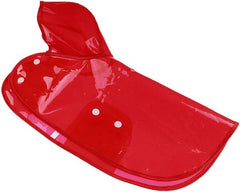 Dog Raincoats Dog Raincoats Waterproof Red Outdoor Puppy Dogs Pet Rain Coats Transparent Hoody Waterproof Jackets Raincoat for Dogs Cats Clothes S