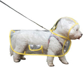 Dog Raincoat Transparent Waterproof rain Clothes Walking Artifact Small Medium-Sized Bichon Teddy Golden Retriever pet(White,40-45cm)