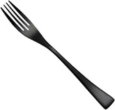 Mikinona 1pc Black Stainless Steel Dinner Fork Elegant Cutlery for Home Office and Restaurants for Serving Food Meat Steak and More Dishwasher Design