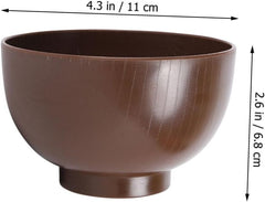 Happyyami Japanese Style Miso Soup Bowl Unbreakable Rice Bowl Convenient Design Noodles and Rice