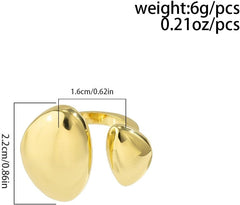 Chunky Gold Rings for Women Statement Rings Bold Gold Chunky Rings Fashion Jewelry