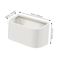 Vaguelly Wall-Mounted Hanging Garbage Bin Kitchen Trash Can Lid Space-Saving Cabinet Door Organizer 1-Piece Waterproof Trash Container for Bathroom and Kitchen