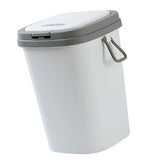 HEALLILY Press Trash Can Lid Multi-use Storage Bin for Home Office Bathroom Touchless Design