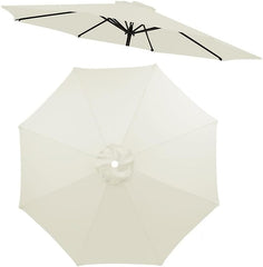 6.5/7.5/8/9/10ft Umbrella Replacement Canopy, 6 Ribs 8 Ribs Sun Umbrella Replacement Cloth, Garden Market Yard Outdoor Umbrella Replacement Fabric, Multiple Colors(Navy Blue,(7.5FT)2.3m/8-R