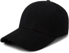 Baseball Cap for Men & Women 100% Cotton Adjustable Unisex Hat, 8 Colors (Black/White/Navy etc.) Breathable Casual