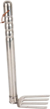 Gardening Hand Tiller Tool Stainless Steel Cultivating Tool Multipurpose Length 38.5cm for Transplanting Rust Resistant, Hoe and Rake