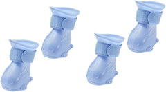 SUPVOX 4pcs Dog Rain Boots Tep Pet Shoes for Rainy Days Small Omnidirectional for Outdoor Use
