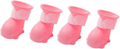 SUPVOX 4pcs Pet Rain Boots for Dogs -Resistant Dog Shoes for Rainy Days and Snowy Weather