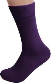 Rambutan Men's Space Collection Bamboo Rayon Seamless Dress Socks, Multi-Color