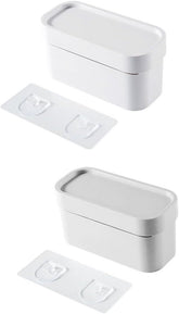 2pcs Wall-mounted Trash Bag Organizers Bag Storage Easy Install Space-saver