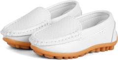 QIETION Toddler Little Kid Boys Girls Soft Slip On Loafers Dress Flat Shoes