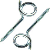 Merriway® BH01919 Pigtail Swing/Hammock Hooks - Chromed Steel, Pack of 2