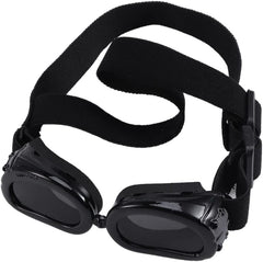 DOITOOL 2pcs Dog Sunglasses with Uv for Pets Strap for Dogs and Cats Sturdy Frames and Wider Nose Bridge for Outdoor Activities Black