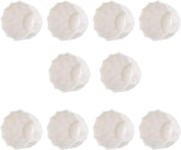 Happyyami 10pcs Frosted Coffee Planter Flower Pots Creative Plastic Plant Container for Office Home Decor