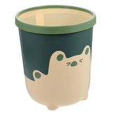Ciieeo 1pc Lovely Bear Pattern Waste Storage Bin Plastic Trash Can for Office Home Hotel Convenient Open Design for Easy Disposal Versatile Use Living Room Kitchen Bathroom