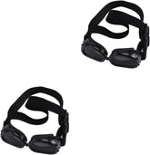 Angoily 2pcs Dog Sunglasses for Uv and Eye Wear Safety with Strap for Pets Black for Outdoor Activities