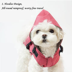 Dog Clothes, Dog Raincoat with Harness Reflective Dog Slicker Poncho Breathable Waterproof Dog Hoodie Rain Jacket for Puppy Small Medium Dogs (2XL:Grey)