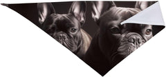 Bulldog Dog Bandana Pet Scarf Accessories for Small Medium Dogs Cats Photo Prop, Triangle Pet Bandanas Adjustable Puppy Bib Washable Dog Kerchief Puppy Neckerchief