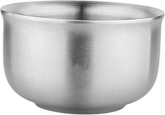 Double Insulated Stainless Bowl Instant Noodles Bowl Metal Kitchenware for Rice Soup 11.5cm