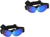 FRCOLOR 2pcs Beautiful Decorative Pet Glasses Dog and Cat Sunglasses Lightweight Frame Belt Fun Party Accessory and Materials