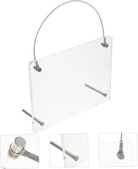 Garneck Clear Acrylic Photo Frame Wall Mounted Frameless Picture Holder for Desk Wall Versatile Display for Photos Art and Certificates and Stylish Home Decor