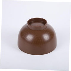 1pcs Japanese Style Miso Soup Bowl Traditional Wood Grain Design Reusable Food Container for Soup Rice and Appetizers for Home Parties and Restaurants