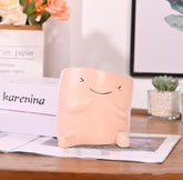 BUYMAX 4 Inch Cute Plant Pots, Fun Planters, Small Succulent Pot with Drainage Hole, Head Planters, Plant Lover Gift, Windowsill Desktop Decoration,Set of 2