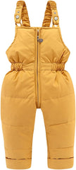 Girls Snowsuit Hooded Down Coat Jacket Thick Warm Winter Windproo1 Outerwear Snow Pants Zipper Casual Coats Clothes
