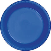 Creative Converting Touch of Color Plastic Lunch Plate, 20 ct, Cobalt