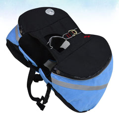 KESYOO Pet Dog Camping Backpack Portable Outdoor Rucksack Side Pockets Breathable for Travel Hiking and Camping Oxford Material s