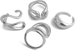 Stackable Rings for Women Stacking Rings Knuckle for Women Ring Sets Trendy Jewelry