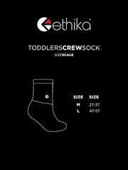 Ethika Toddlers Crew Sock | White