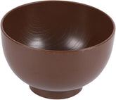 1pcs Japanese Style Miso Soup Bowl Traditional Wood Grain Design Reusable Food Container for Soup Rice and Appetizers for Home Parties and Restaurants