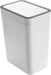 Household Garbage Cans Sealed Large Capacity Odorless Trash Bin with Press Top Plastic Design for Home Kitchen Living Room Bathroom (Black)