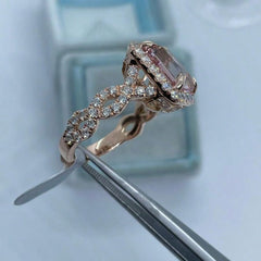 Women's Engagement Ring Cubic Zirconia Wedding Band Anniversary Valentine's Day Gift for Mom Mother's Day Jewelry