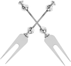 Beadable Stainless Steel Fruit Fork Diy Tableware for Appetizers and Desserts Versatile Household Cutlery Elegant Design for Special Occasions