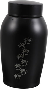 POPETPOP Stainless Steel Pet Urn Dog Cat Ashes Urn Multifunctional Memorial Box for Hair Teeth Ashes Elegant Pet Cremation Keepsake for Home Cemetery